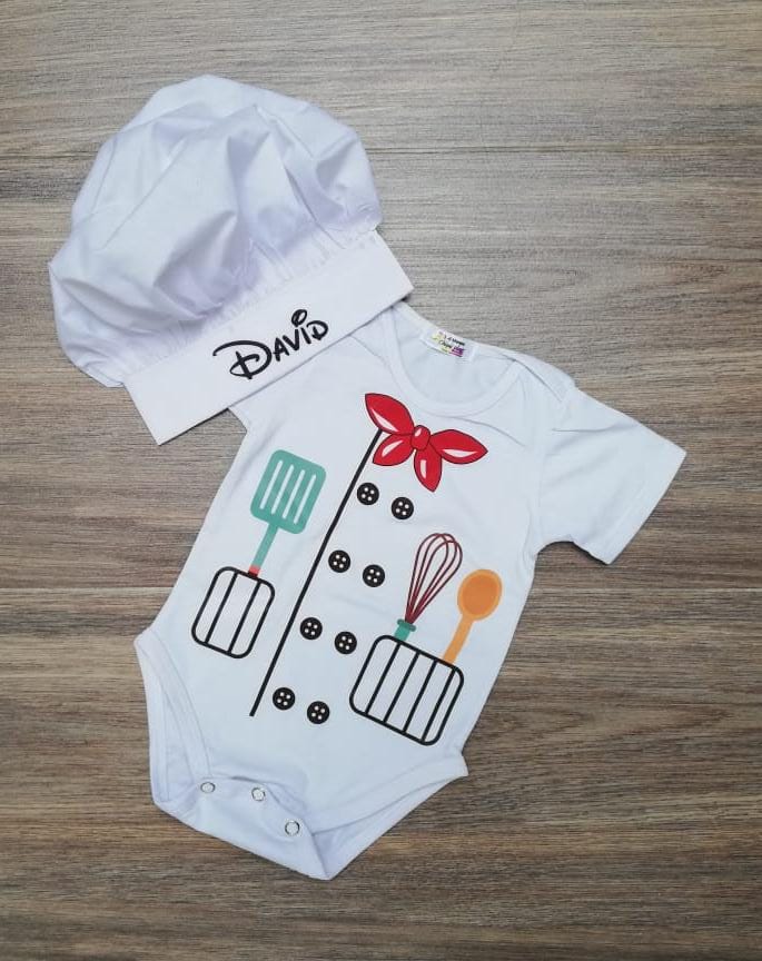 Disfraz de cocinero bebé 0-6 meses